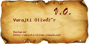 Varajti Olivér névjegykártya
