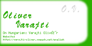 oliver varajti business card